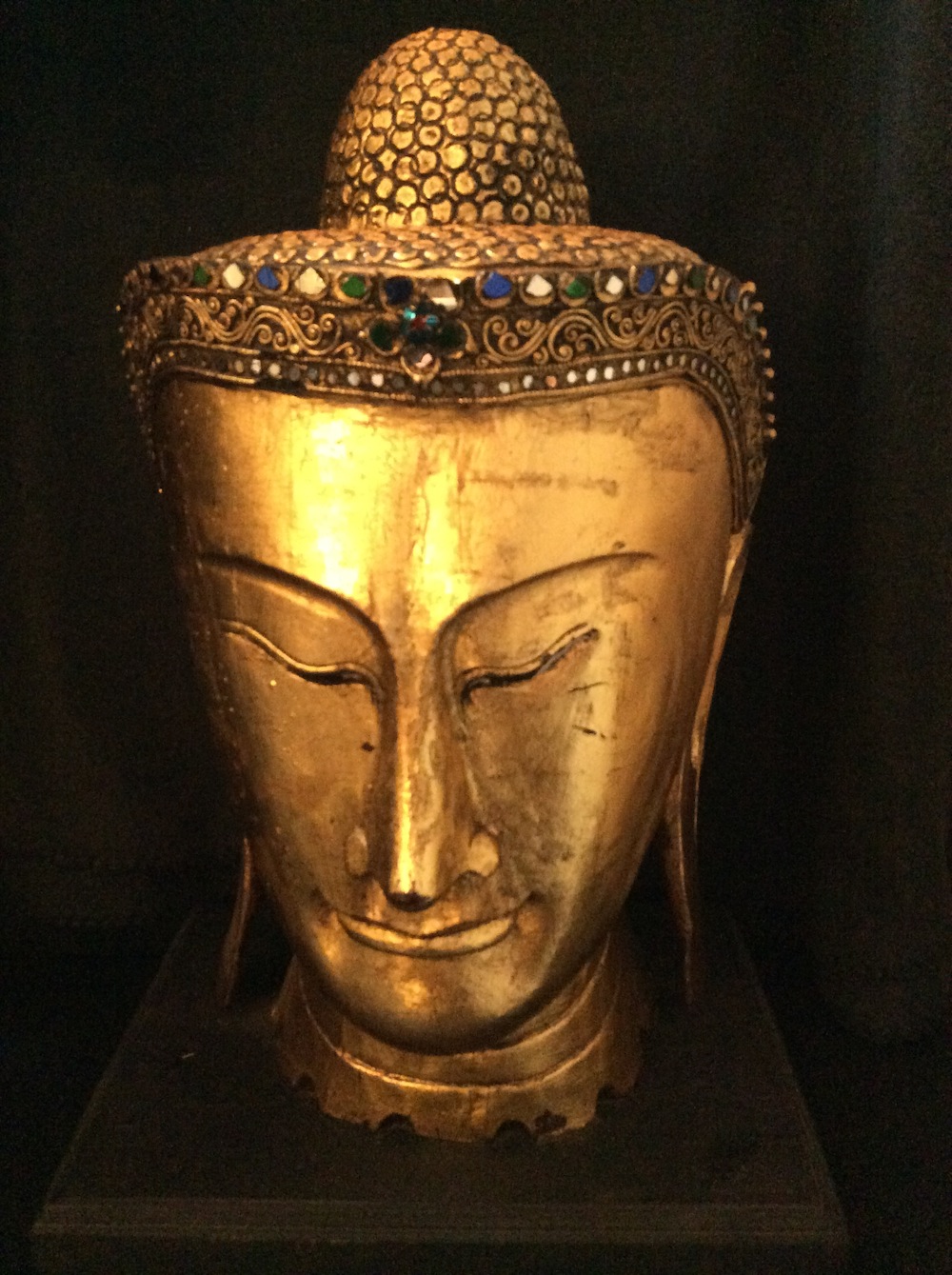 Boeddha hoofd goud