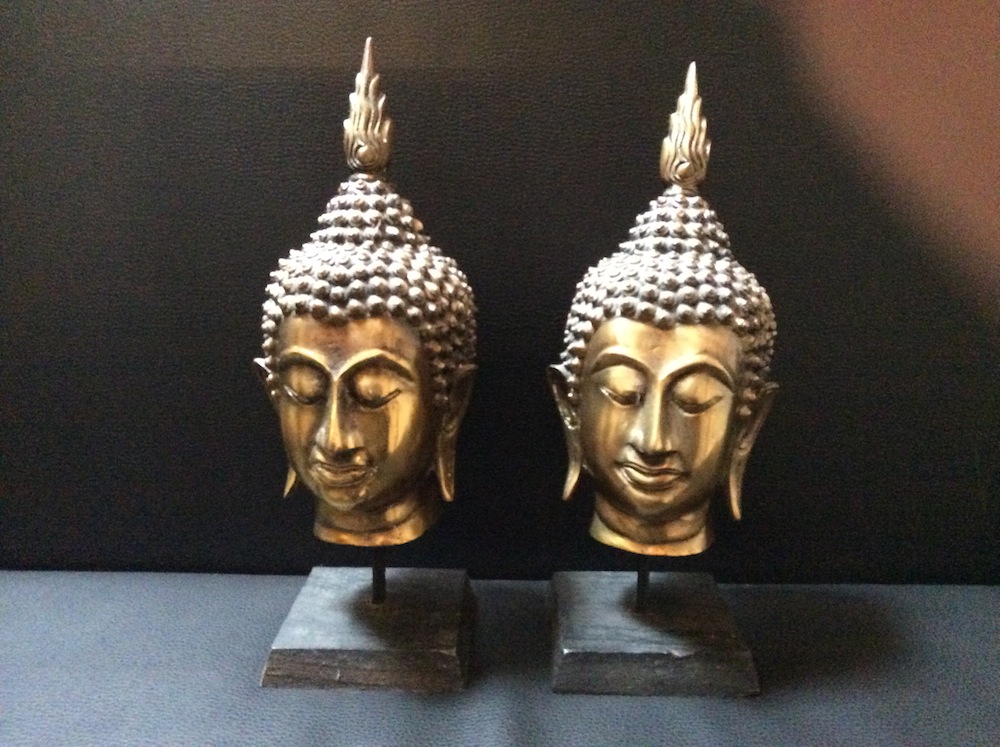 Boeddha hoofden goud